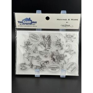 The Card Hut Having A Mare Clear Stamp Set Mark Barascey Equestrian Horse Humor